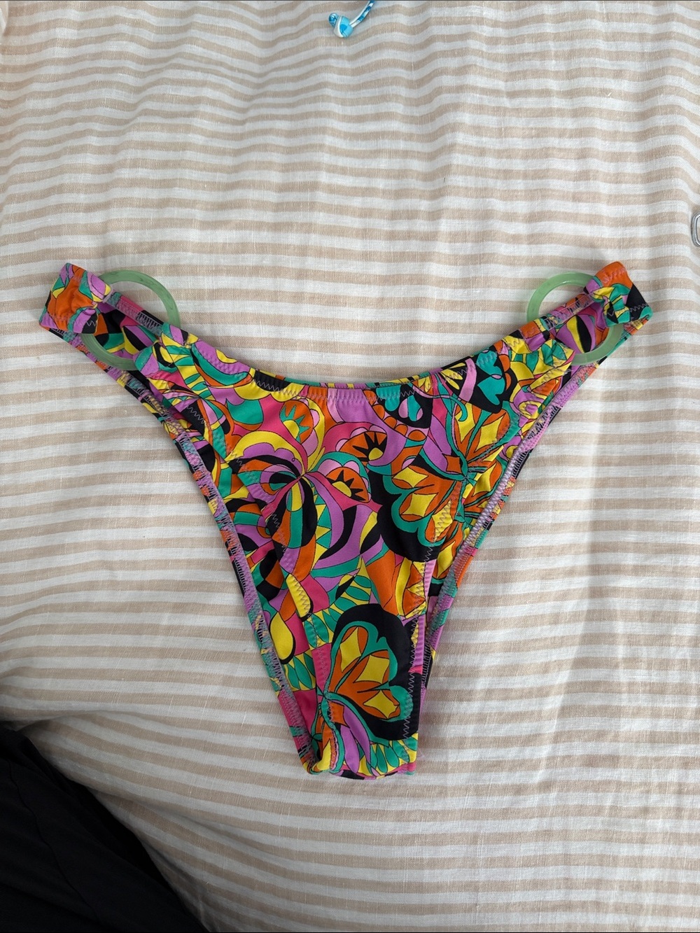 Bain de Minuit Vibrant Floral Print Bikini Bottom - Multicolor